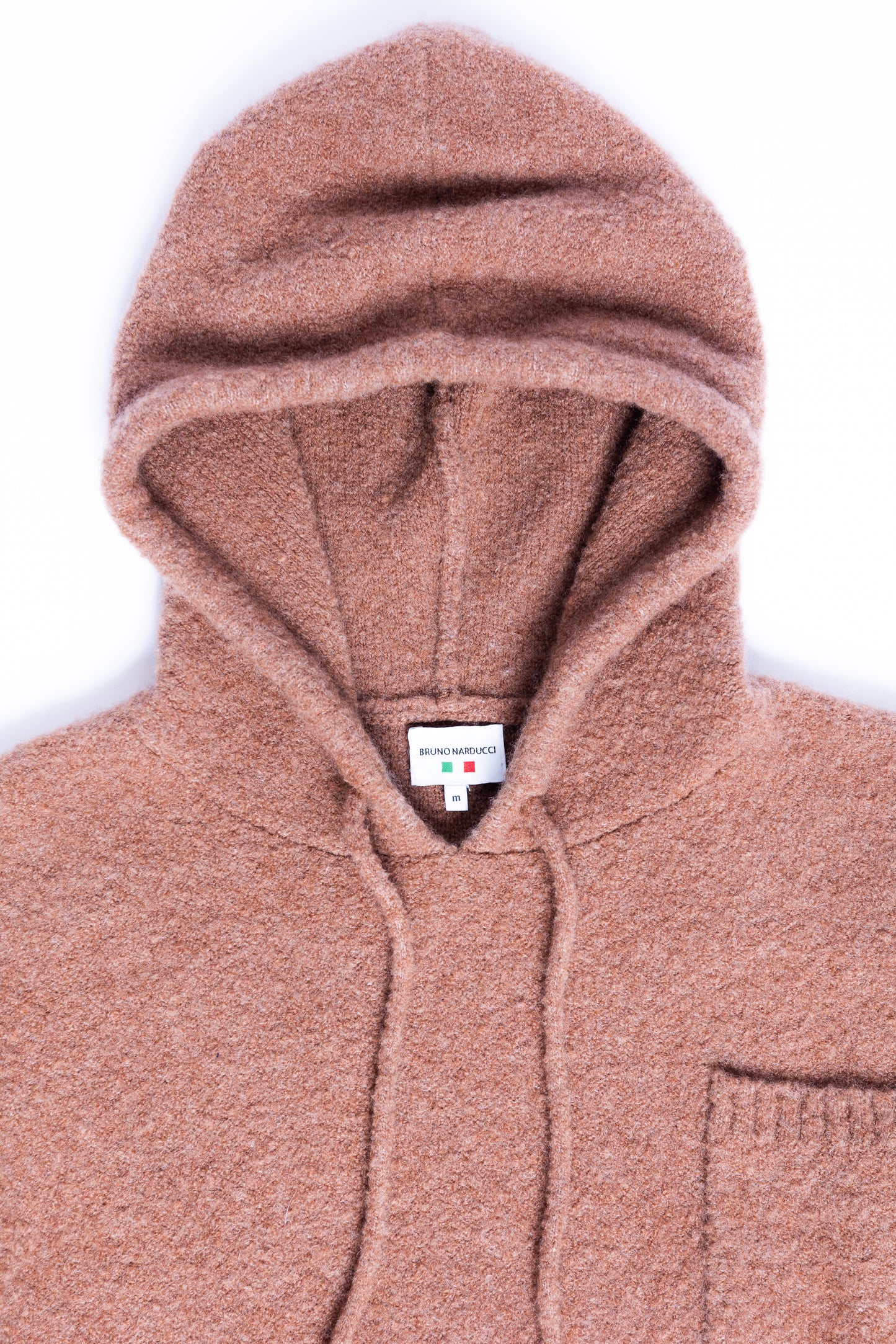 Bouclé Knitted Hoodie